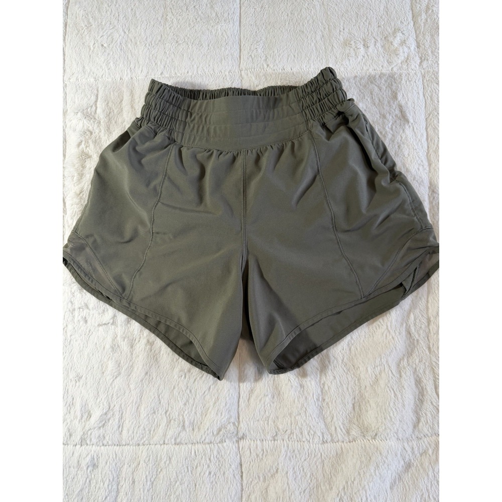 Lululemon Hotty Hot Shorts Womens 2 Green Running Yoga‎ Athletic